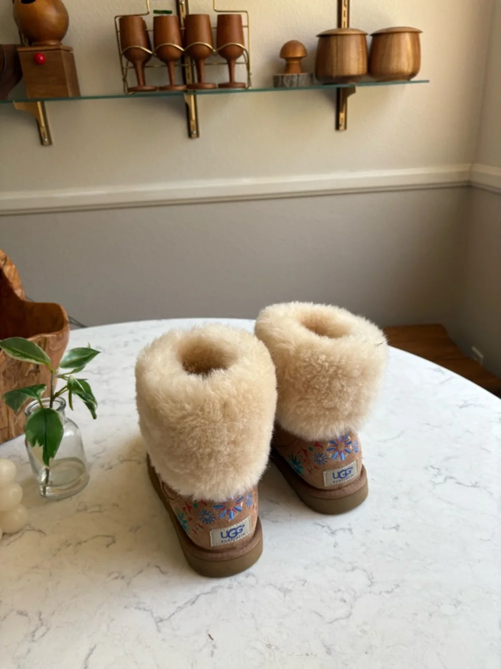 Embroidered Floral Ugg Boots 6